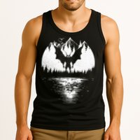 Mothman Cryptozoology Design Cryptid Tank Top