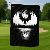 Mothman Cryptozoology Design Cryptid Golf Towel
