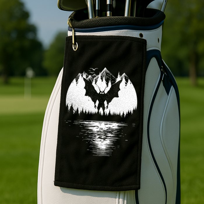 Mothman Cryptozoology Design Cryptid Golf Towel