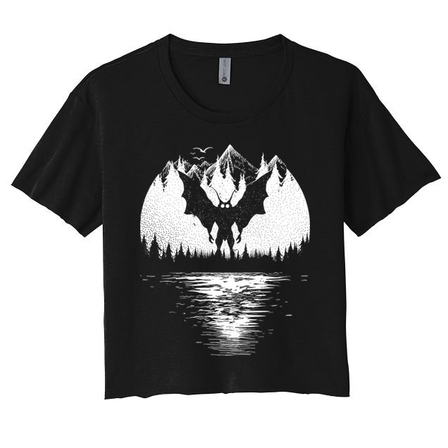 Mothman Cryptozoology Design Cryptid Crop Top