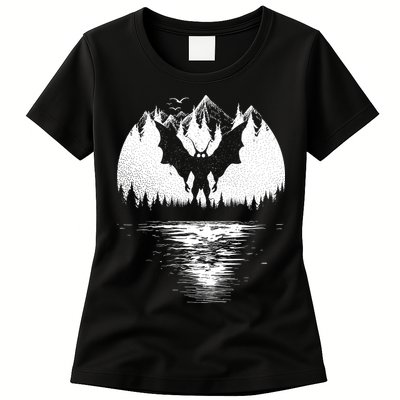 Mothman Cryptozoology Design Cryptid Womens T-Shirt