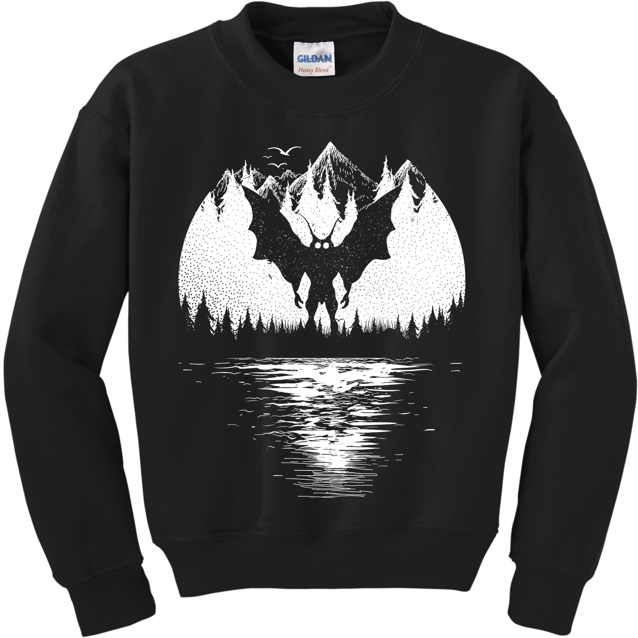 Mothman Cryptozoology Design Cryptid Kids Sweatshirt