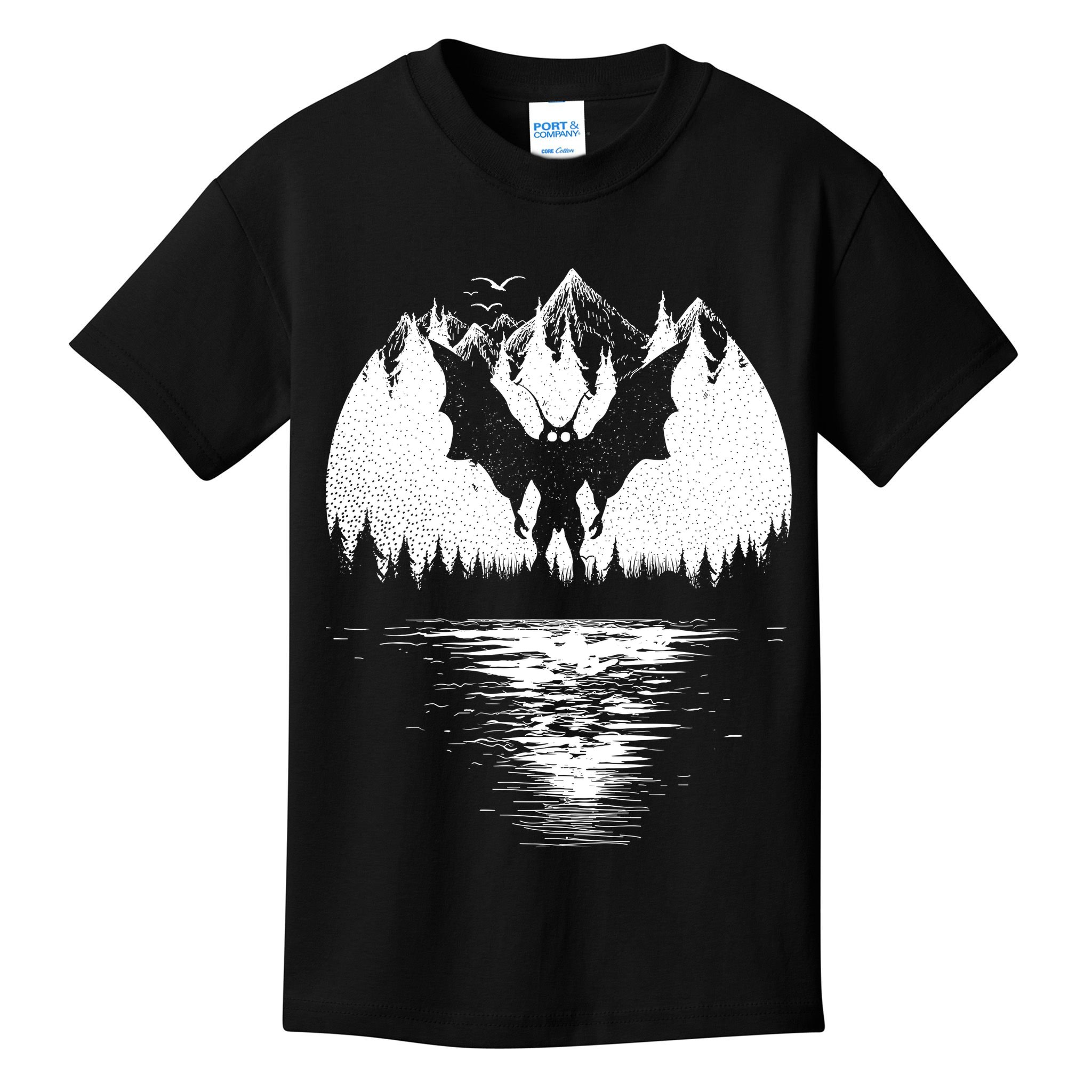 Mothman Cryptozoology Design Cryptid Kids T-Shirt