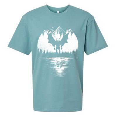 Mothman Cryptozoology Design Cryptid Sueded Cloud Jersey T-Shirt