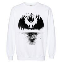 Mothman Cryptozoology Design Cryptid Garment-Dyed Sweatshirt