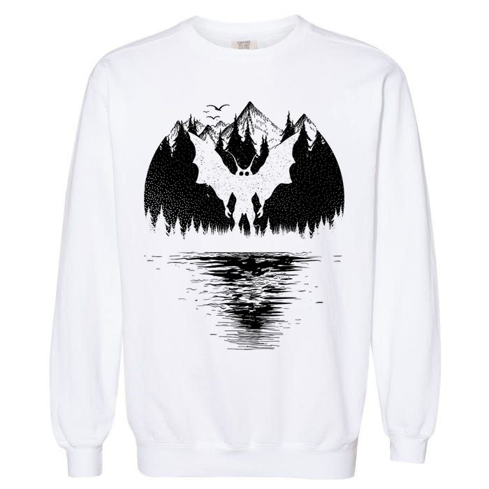 Mothman Cryptozoology Design Cryptid Garment-Dyed Sweatshirt