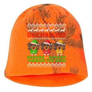 Merry Christmas Dachshund Through Snow Gift Kati - Camo Knit Beanie