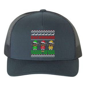 Merry Christmas Dachshund Through Snow Gift Yupoong Adult 5-Panel Trucker Hat