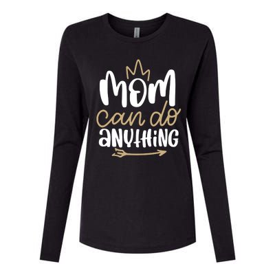 Mom Can Do Anything Queen Cute Gift Womens Cotton Relaxed Long Sleeve T-Shirt