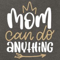 Mom Can Do Anything Queen Cute Gift Cotton Canvas Backpack