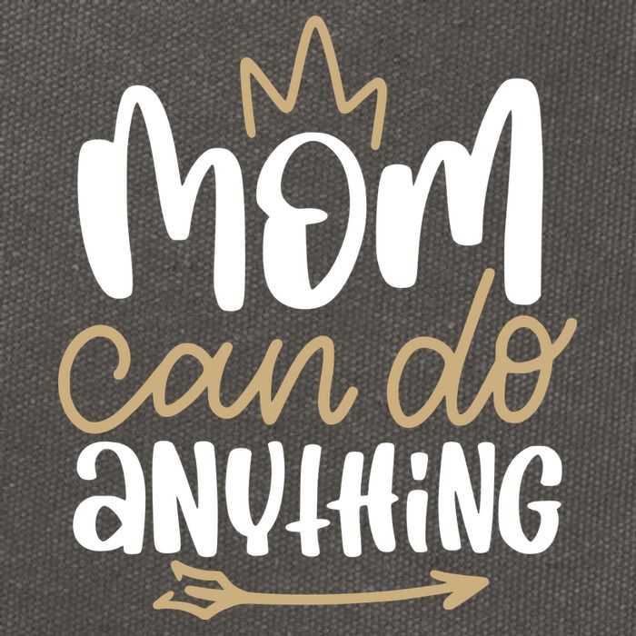 Mom Can Do Anything Queen Cute Gift Cotton Canvas Backpack