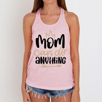 Mom Can Do Anything Queen Cute Gift Women's Knotted Racerback Tank