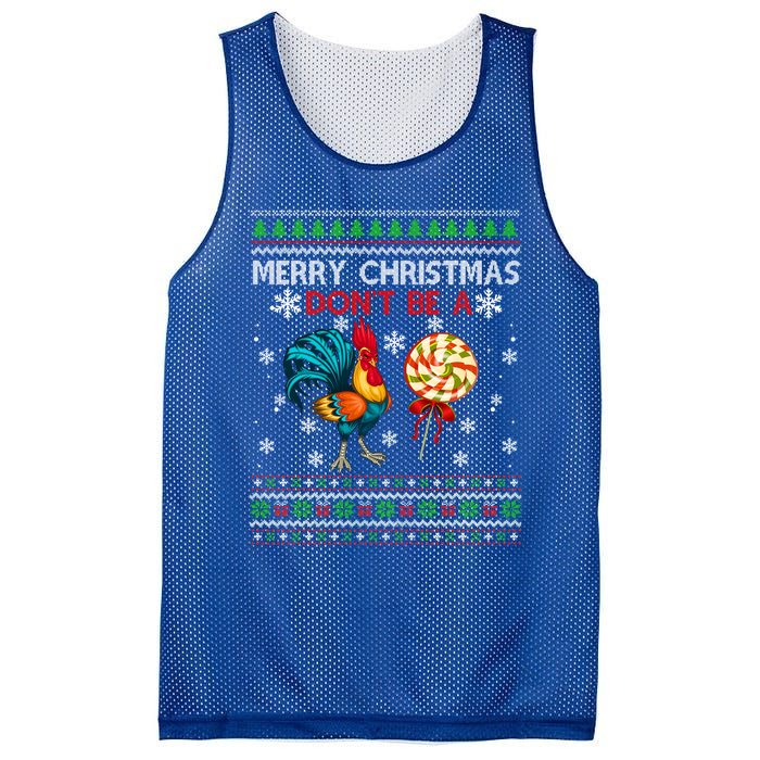 Merry Christmas DonT Be A Cock Sucker Christmas Sweater Gift Mesh Reversible Basketball Jersey Tank