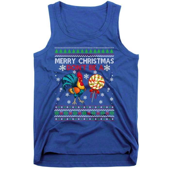 Merry Christmas DonT Be A Cock Sucker Christmas Sweater Gift Tank Top