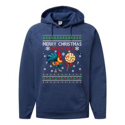 Merry Christmas DonT Be A Cock Sucker Christmas Sweater Gift Performance Fleece Hoodie