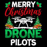 Merry Christmas Drone Pilots Fpv Drone Operator Xmas Toddler T-Shirt