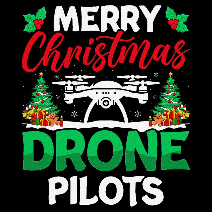 Merry Christmas Drone Pilots Fpv Drone Operator Xmas Toddler T-Shirt
