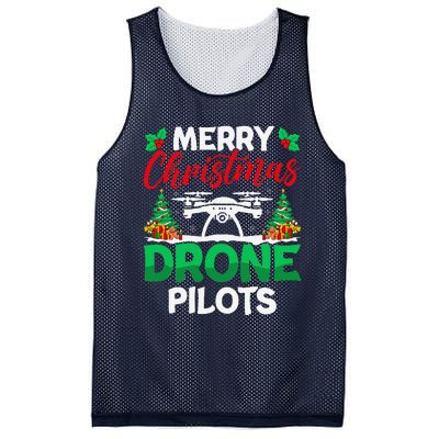 Merry Christmas Drone Pilots Fpv Drone Operator Xmas Mesh Reversible Basketball Jersey Tank