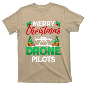 Merry Christmas Drone Pilots Fpv Drone Operator Xmas T-Shirt