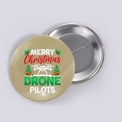 Merry Christmas Drone Pilots Fpv Drone Operator Xmas Button