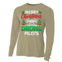 Merry Christmas Drone Pilots Fpv Drone Operator Xmas Cooling Performance Long Sleeve Crew