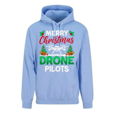 Merry Christmas Drone Pilots Fpv Drone Operator Xmas Unisex Surf Hoodie