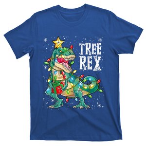 Merry Christmas Dinosaur Tree Rex Pajamas Boys Xmas Gift T-Shirt