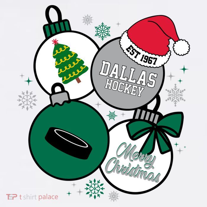 Merry Christmas Dallas Hockey Est 1967 T-Shirt