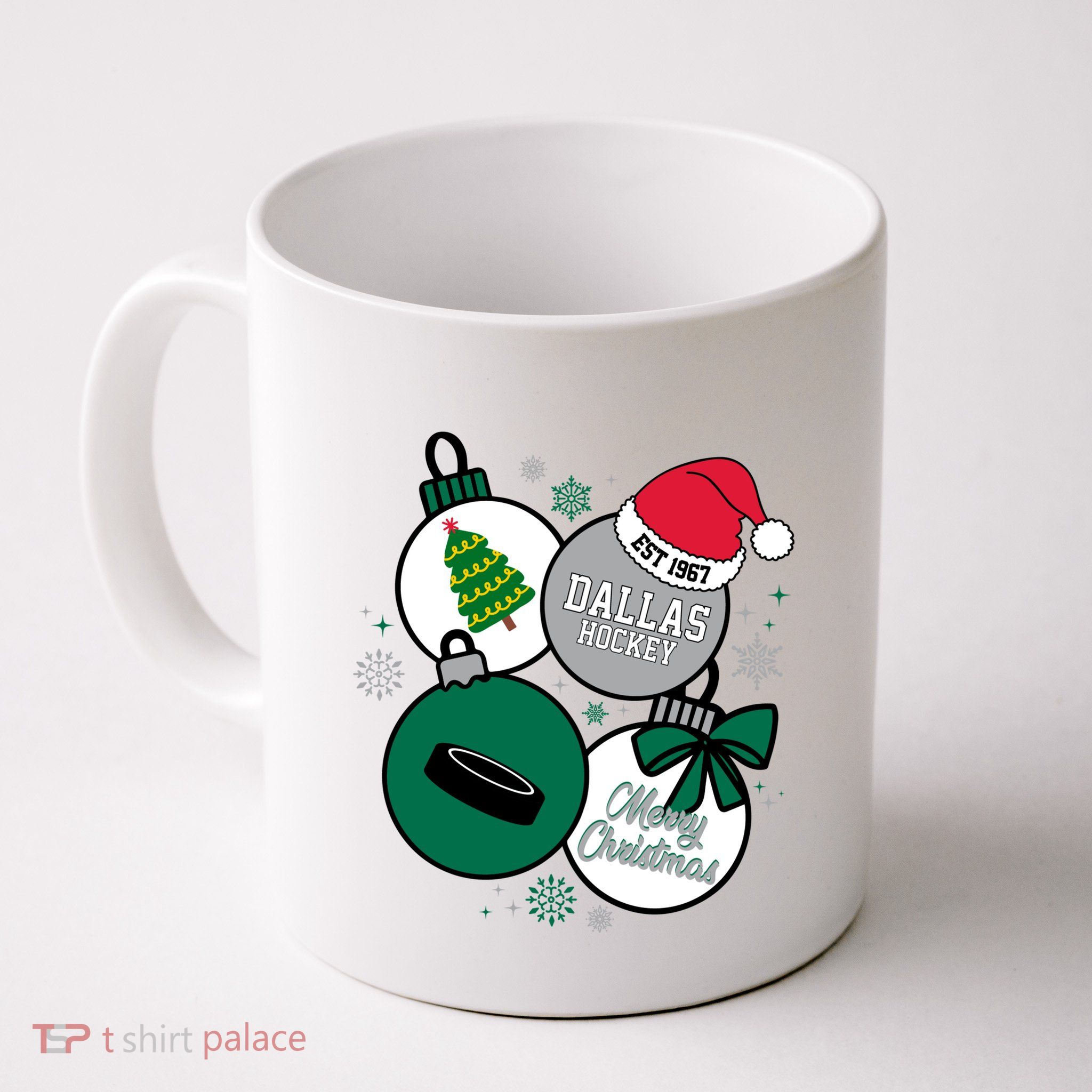Merry Christmas Dallas Hockey Est 1967 Mug