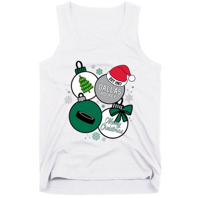 Merry Christmas Dallas Hockey Est 1967 Tank Top