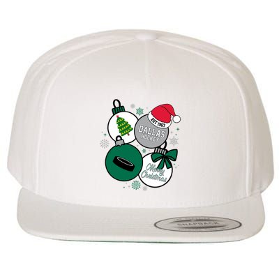 Merry Christmas Dallas Hockey Est 1967 Wool Snapback Cap