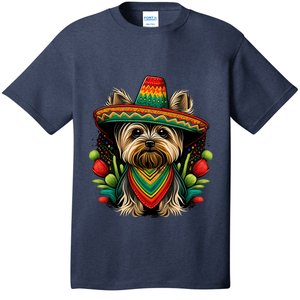 Mexico Cinco De Mayo Sombrero Mexican Yorkshire Terrier T-Shirt