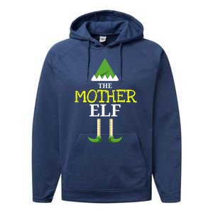 Matching Christmas Elf Family Designs: The Mother Elf Gift Performance Fleece Hoodie