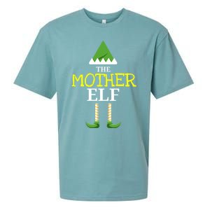 Matching Christmas Elf Family Designs: The Mother Elf Gift Sueded Cloud Jersey T-Shirt