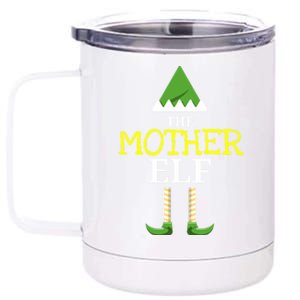 Matching Christmas Elf Family Designs: The Mother Elf Gift 12 oz Stainless Steel Tumbler Cup