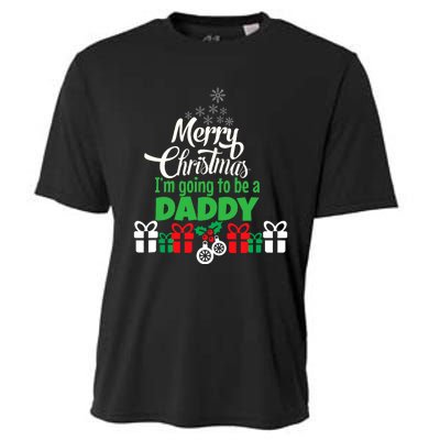 Merry Christmas Expecting Dad Pregnant Wife Cooling Performance Crew T-Shirt