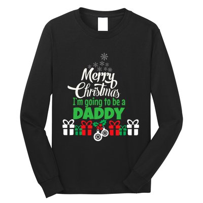 Merry Christmas Expecting Dad Pregnant Wife Long Sleeve Shirt