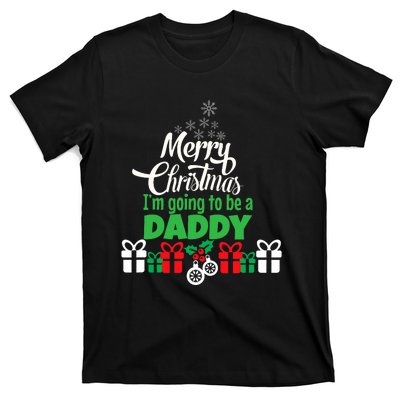 Merry Christmas Expecting Dad Pregnant Wife T-Shirt