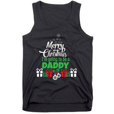 Merry Christmas Expecting Dad Pregnant Wife Tank Top