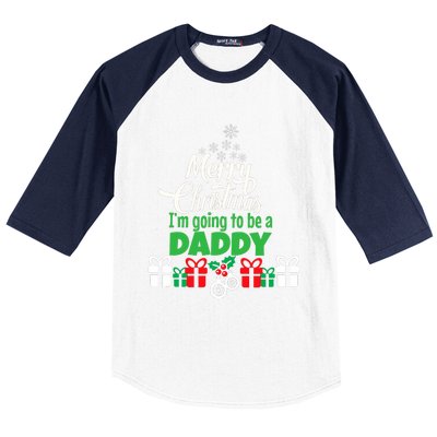 Merry Christmas Expecting Dad Pregnant Wife Baseball Sleeve Shirt