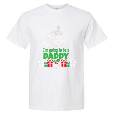 Merry Christmas Expecting Dad Pregnant Wife Garment-Dyed Heavyweight T-Shirt