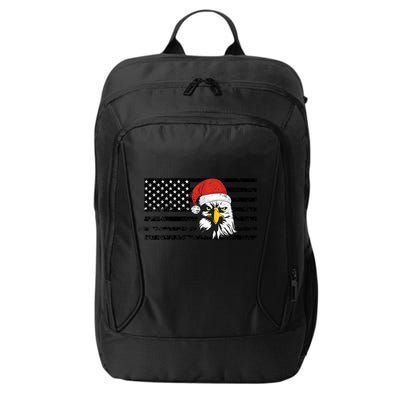 Merry Christmas Eagle Usa Flag Costume Santa Hat Xmas Hat City Backpack