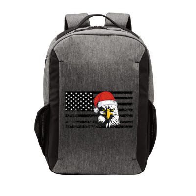 Merry Christmas Eagle Usa Flag Costume Santa Hat Xmas Hat Vector Backpack