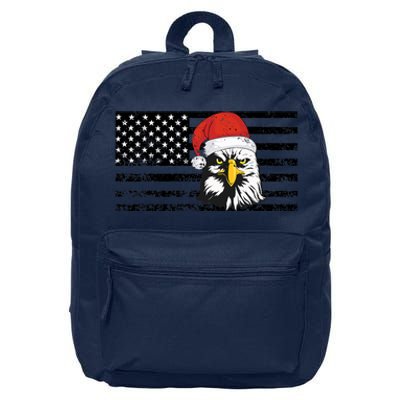 Merry Christmas Eagle Usa Flag Costume Santa Hat Xmas Hat 16 in Basic Backpack