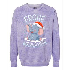 Merry Christmas Elephant Frohe Weihnachten Tank Top Colorblast Crewneck Sweatshirt