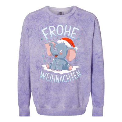 Merry Christmas Elephant Frohe Weihnachten Tank Top Colorblast Crewneck Sweatshirt