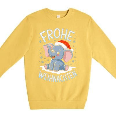 Merry Christmas Elephant Frohe Weihnachten Tank Top Premium Crewneck Sweatshirt