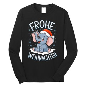 Merry Christmas Elephant Frohe Weihnachten Tank Top Long Sleeve Shirt