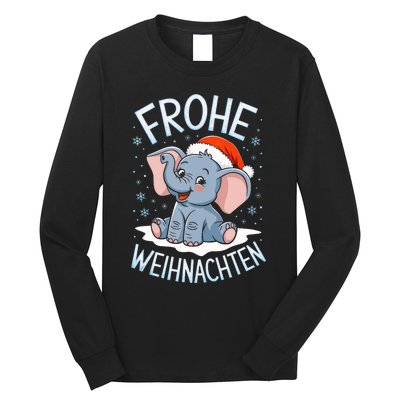 Merry Christmas Elephant Frohe Weihnachten Tank Top Long Sleeve Shirt