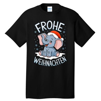 Merry Christmas Elephant Frohe Weihnachten Tank Top Tall T-Shirt